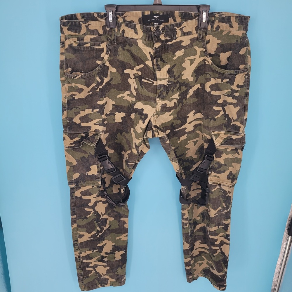 Jordan Craig Ross Stacked Camo Cargo Pant Men 44 Tactical Strap Utility Techwear